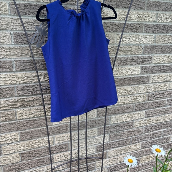 J.Crew Factory Ruffleneck satin crepe top, NWT XXS - Picture 3 of 3